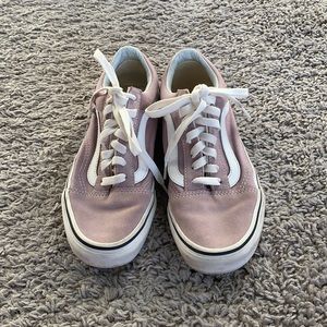 Super cute lilac colored canvas and suede Vans!